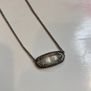 Kendra Scott gunmetal necklace